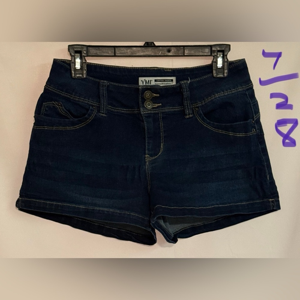 YMI Women's Deep Blue Jean Shorts